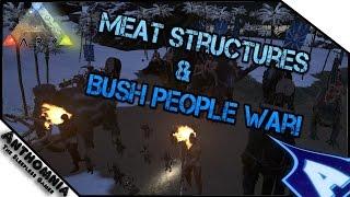 ARK Survival Evolved Mods | MEAT STRUCTURES MOD | Bush People MOD | Bush People war