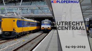 Trains on Utrecht Centraal station - 04-09-2019