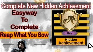 New Hidden Achievement Reap What You Sow | Easyway To Complete Hide Achievement PUBG Mobile & BGMI