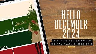 Brand  new  December 24 Christmas digital planning stickers & more! December digital Plan with me!