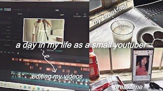 a day in my life as a SMALL YOUTUBER | aesthetic vlog