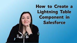 How to Create a Lightning Table Dashboard Component in Salesforce | Salesforce Dashboard tutorial