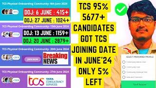 TCS 95% 5677+ CANDIDATES GOT TCS JOINING LETTER & JOINING DATE IN JUNE 2024 ONLY 5% LEFT FOR JOINING