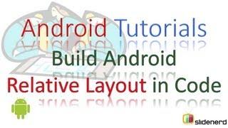 57 Android Relative Layout in Java |