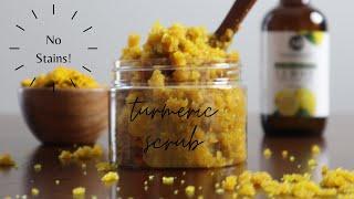 Non-Staining Turmeric? | DIY Turmeric Scrub | How to Fade Dark Spots!