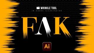 How to make Brush End with Wrinkle Tool in Illustrator | Wrinkle Tool | Adobe Illustrator