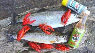 Crawfish and Trout Cookout on an Island!