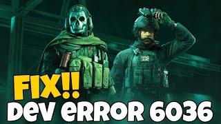 How to fix call of duty warzone dev error 6036