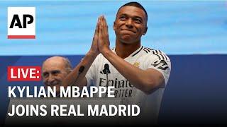 Kylian Mbappe presentation LIVE: Soccer player officially joins Real Madrid