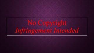 "No Copyright Infringement Intended" Meaning. [What Why How]