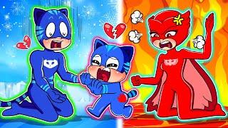 PJ MASKS 2D Animation : Naughty or Good Baby Catboy?? Daddy, Please Help Me! Catboy's Life Story