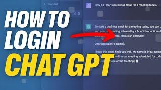 How to Login ChatGPT - Log in or Signup Tutorial (EASY)