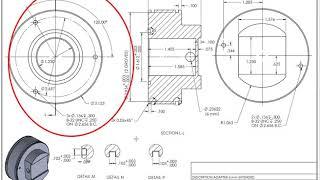 How to Read engineering drawings and symbols tutorial - part design
