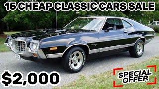 15 Cheap Classic Cars! Up for Sale by Owners, Today's Garage Gold Finds !