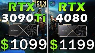 RTX 3090 Ti vs RTX 4080 | REAL Test in 13 Games | 4K