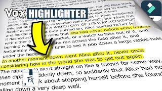 How to Create Vox Highlighter Effect in Filmora X | How to Highlight Text | Filmora X Tutorial