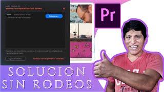 Controlador de video incompatible Adobe Premiere - productos de Adobe