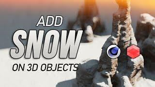 How to add a Snow layer in Redshift + C4D