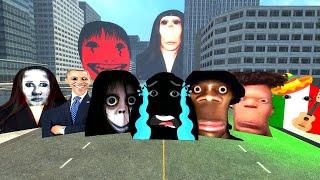 Sad Angry Munci, Rosalia Bizcochito Family, Yoshie Nightmare, Goofy Ahh And Obunga Nextbot Gmod