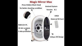 Magic Mirror Max Skin analyzer M9 video of language, contact sales@bowei-ch.com for more.