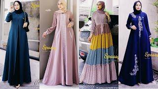 50 Baju Gamis Terbaru 2021 I Model Gamis Kekinian #SHORT