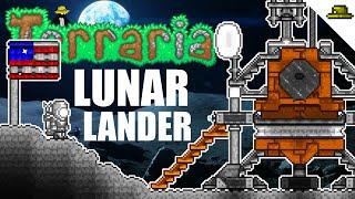 LUNAR LANDER Timelapse | Building UPSIDE DOWN | Terraria Speed Build