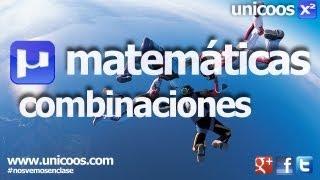 Combinatoria 01 - Combinaciones sin repeticion 4ºESO  unicoos matematicas
