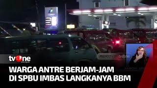 Antrean Panjang BBM Pertalite Terjadi di Sejumlah SPBU di Ambon | Kabar Pagi tvOne