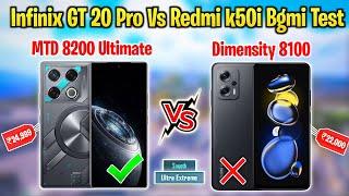 Infinix GT 20 Pro Vs Redmi k50i bgmi Test | Infinix GT 20 Pro Vs Redmi k50i Full Comparison