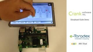 NXP iMX7Dual with Toradex and Storyboard | Crank Software Sample GUI Demo