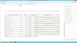 Adding a sparkline in a PixelPerfect report - Qlik NPrinting