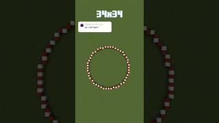 34 Wide Circle Tutorial in Minecraft #shorts