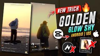 GOLDEN GLOW SKY EFFECT TUTORIAL ON IPHONE & ANDROID | CAPCUT GOLDEN GLOW SKY TUTORIAL | REELS TREND