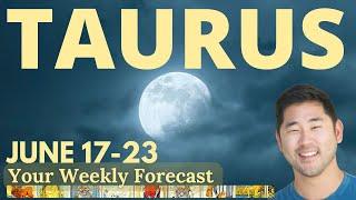 Taurus - INCREDIBLE CHANGE HAS ARRIVED FOR YOU W/ POWERFUL FULL MOON! JUNE 17-23 Tarot Horoscope️