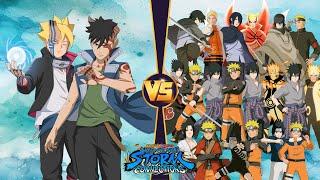 【Boruto & Kawaki VS Naruto & Sasuke, all two-man combination teams Marathon battle】 NARUTO X BORUTO