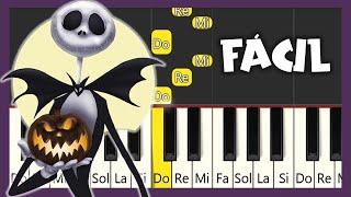 Esto es Halloween - TUTORIAL DE PIANO FÁCIL - EASY PIANO