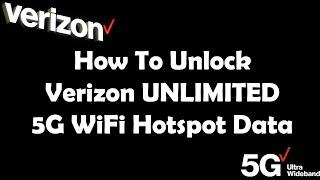 UNLIMITED 5G/LTE WI-FI DATA - Get a Verizon Hotspot That Doesn't Throttle Your Data!!!