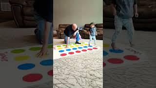 CUTE 3 YEAR OLD GIRL PLAYING TWISTER GAME ASMR #shorts #short #twister #game #shortsfeed #shortfeed