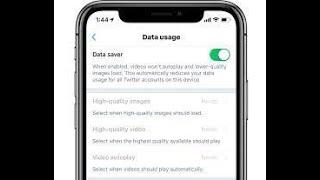 Enable Datasaver mode in twitter