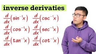 Inverse trig functions derivatives