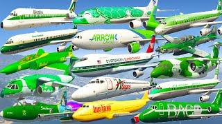 GTA V: Best Every Green Airplanes Best Extreme Longer Crash and Fail Compilation