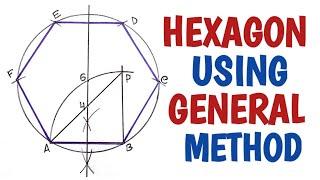 How to draw the hexagon using general method.....