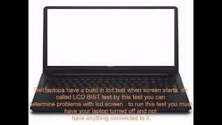 How to fix the white blank screen dell (LCD BIST TEST)