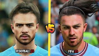 FIFA 23 VS EFOOTBALL 23 Man City Player Faces Comparison (2023)