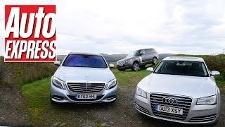 New Mercedes S-Class vs Audi A8 vs Range Rover - Auto Express