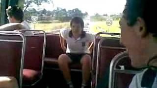 ethan mooning on the bus