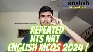 NTS NAT ENGLISH MCQS || How to Prepare NTS NAT test? || Tips to solve Nts