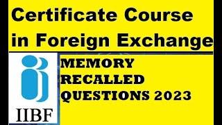 Most Expected Questions for Certificate in foreign exchange Exam #iibf #iibfexam #bankersplatform