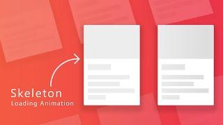 How To Create Skeleton Loading Animation With CSS | Pure CSS Skeleton Loading Animation