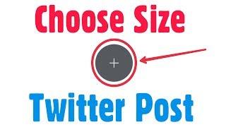 How To Choose Size Twitter Post Images || Select Width & Height Crop Photo in PicsArt